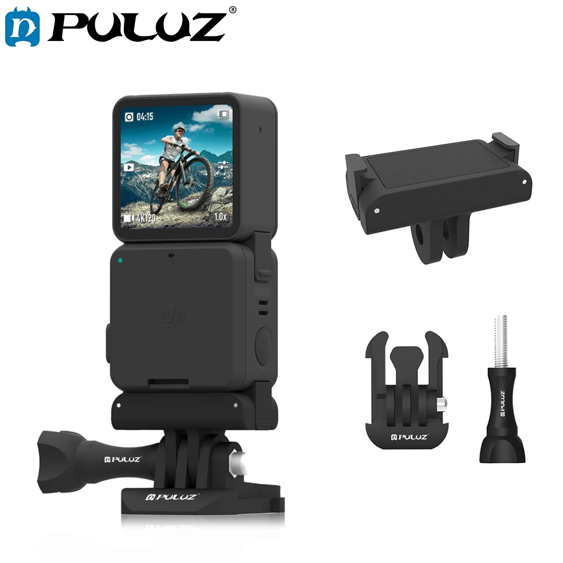 PULUZ Magnetic Adapter Mount For DJI Action 2 Sports Camera Magnetic Mount 1/4  Screw Port For DJI Osmo Action 2 Accessories