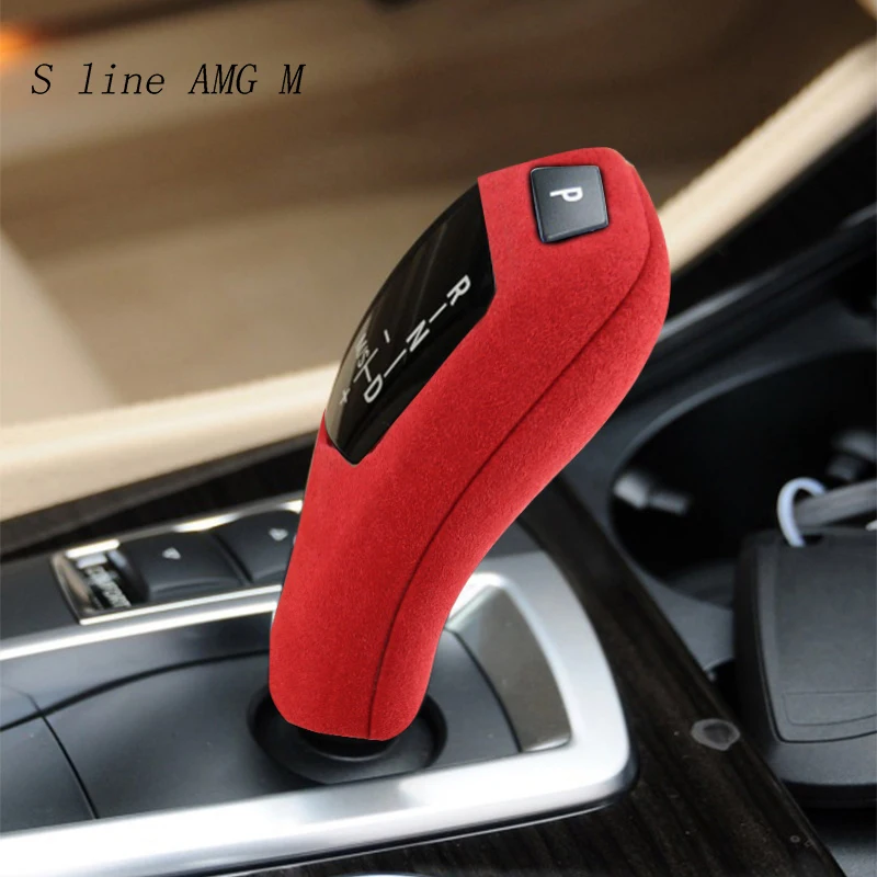 Suede Car Wrapping ABS Gear Shifter Cover Protector Trims Decor Interior For BMW 1 3 5 Series F20 F30 f10 f32 F25 X5 F15 X6 F16