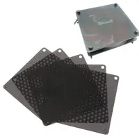 5Pcs/set 40/50/60/70/80/90mm PVC Fan Dust Filter PC Dustproof Case Cuttable Computer Mesh Cover Mesh Black 3