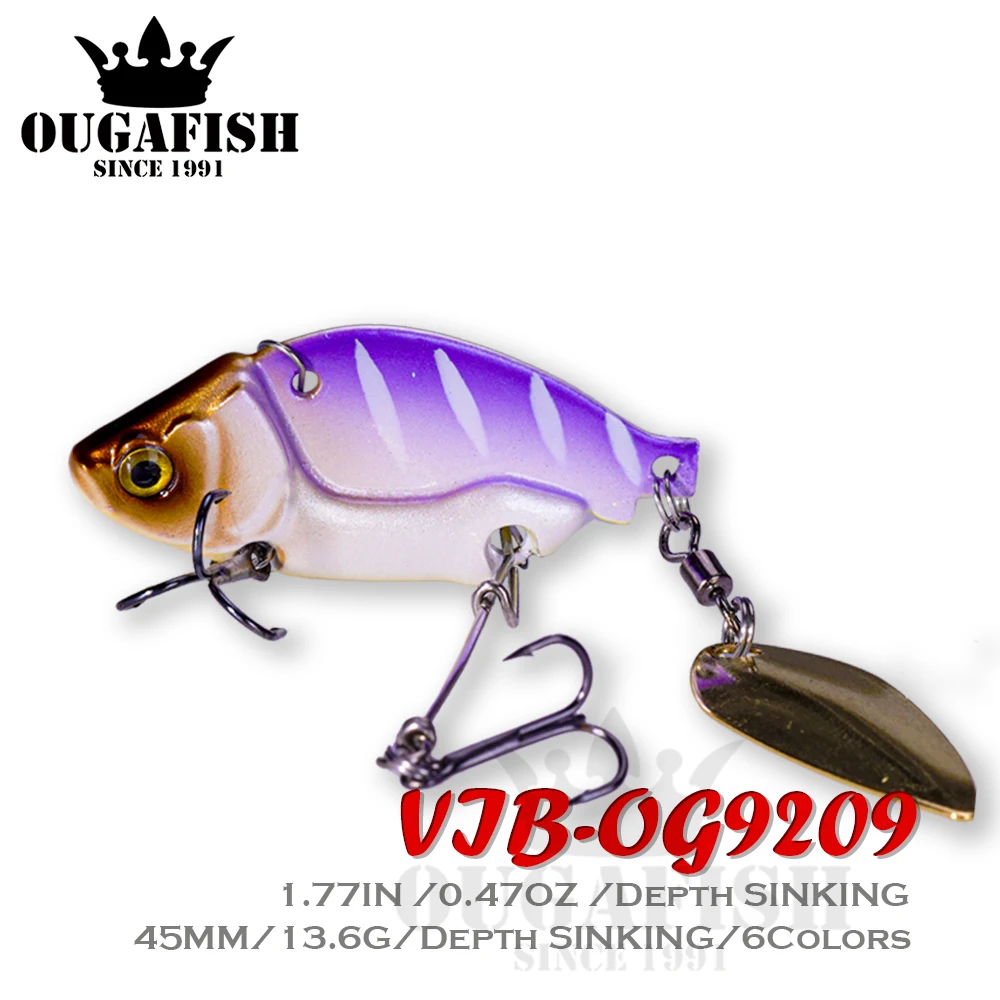 Señuelo cuchara metálico VIB – Acción vibrante giratoria para spinning - imagen 2
