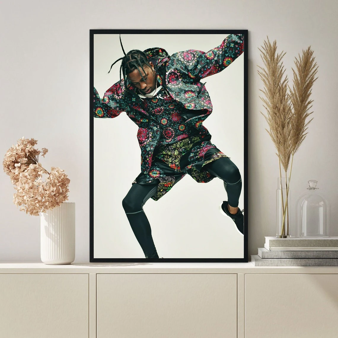 Travis Scott Poster Music Star Singer Hip Hop Rap Canvas Print Wall Painting Home Decoration