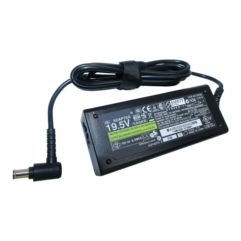 Adaptador ac 19.5v, 4,7a e 90w, para sony visual visual