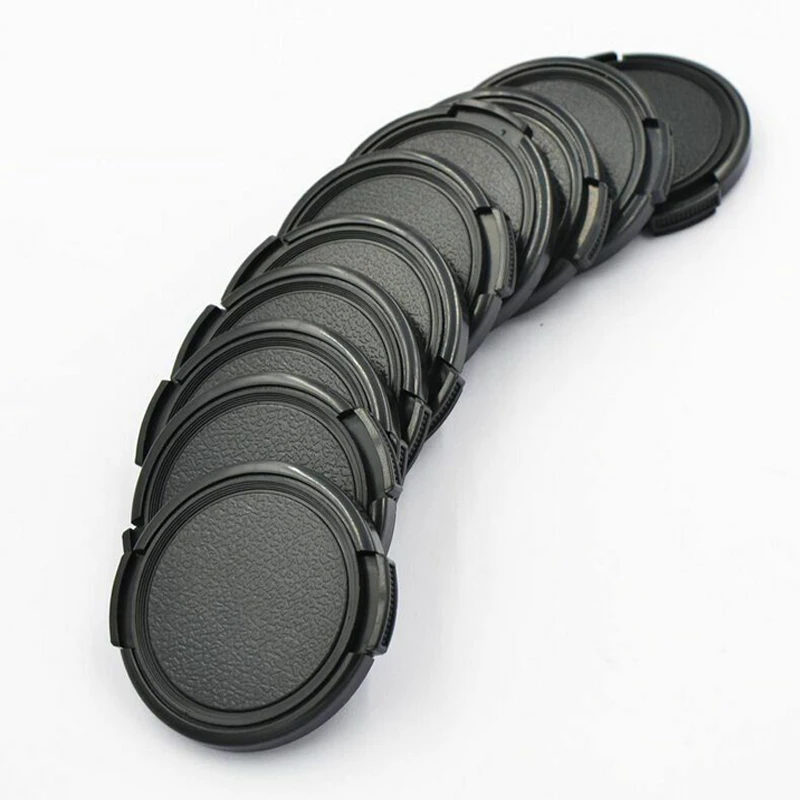 10 pcs Snap on Front Cap 37/39/40.5/43/46/49/52/55/58//62MM for Canon Nikon Sony Pentax Olympus fuji Lens