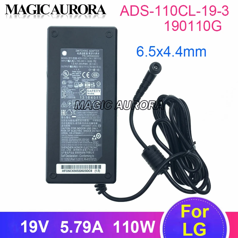 

19V 5.79A ADS-110CL-19-3 SWITCHING Adapter For LG MONITOR 34UM88P 34UC89G 34UC87C 34UM95C 34UC97C PF1500G 34UM67 PF1000U 34UC88