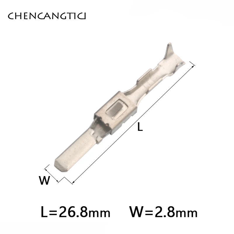 H62 brass tinned Wiring tinned copper terminals Automotive connector male 2.8 mm pins For Audi VW DJ615A-2.8×0.8A 962883