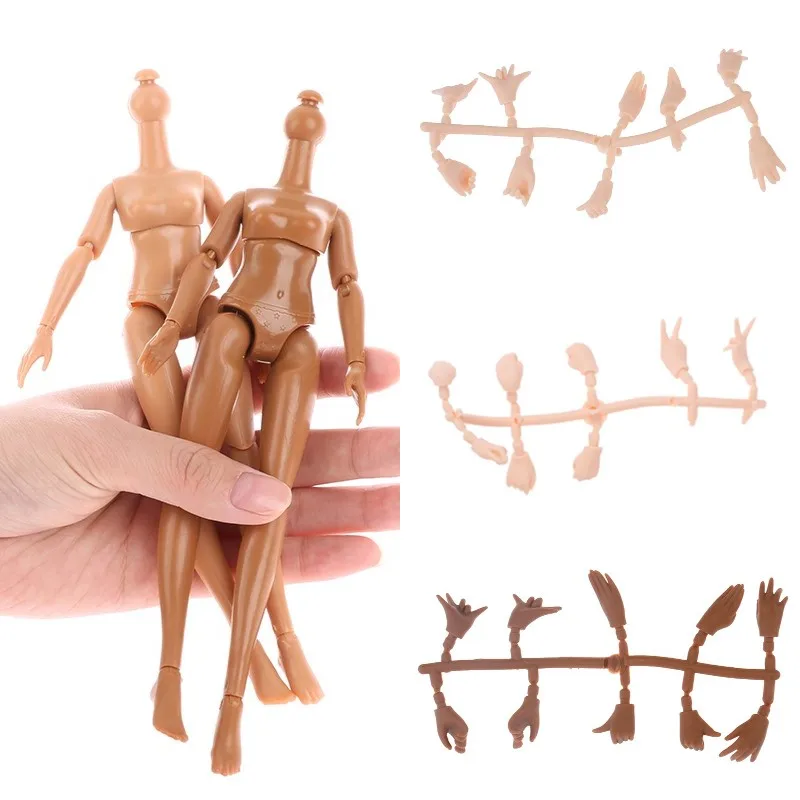 Dollhouse Can Change Head Foot Moveable Doll Body Accessories Joints Doll Funny Gesture Doll Replacement Hands Multi Gestures