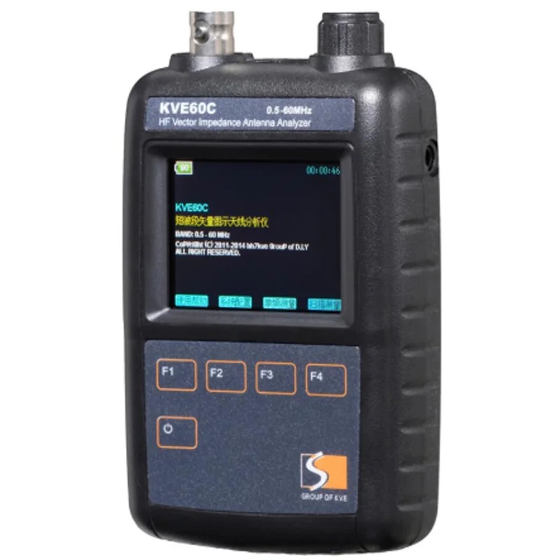 KVE60C antenna analyzer 0.5MHz-60MHz standing wave impedance analysis RFID detection short wave talent