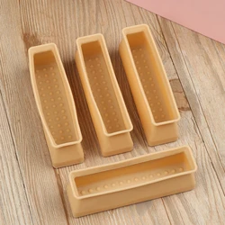 4PCS Silicone Rectangular Feet Cover Furniture Floor Protector Pad Anti slip Chair Leg Caps Wood Sofa Table Child Bed Stopper