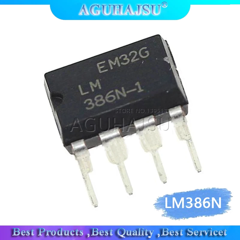 10Pcs/Lot LM386N-1 Low Voltage Audio Power Amplifier Chip LM386 LM386N LM 386N-1 DIP-8 AFA Circuit