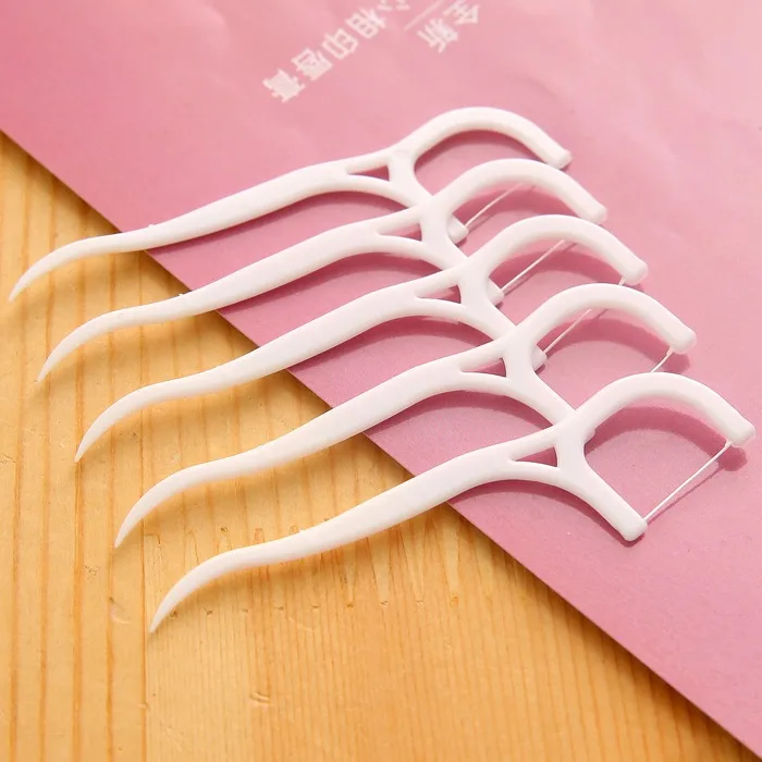 30pcs/box elastic Dental Flossers Teeth Cleaning Toothpicks Molar Interdental Dental Floss Brush Backteeth Stick tooth stick