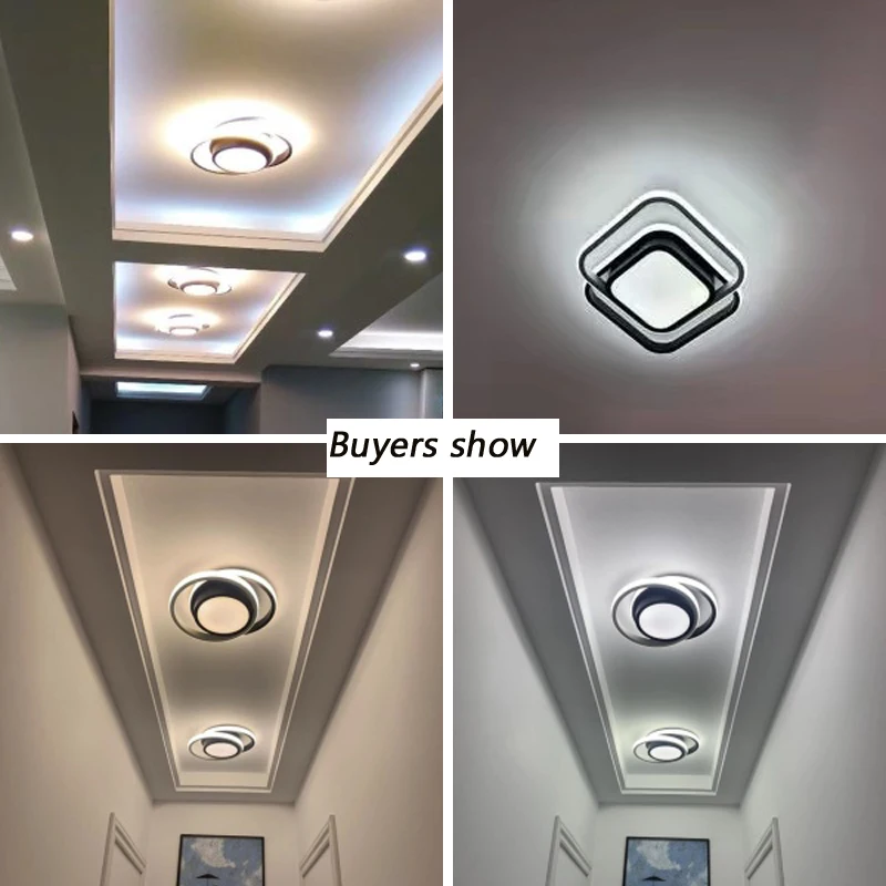 Modern LED ceiling lights for kitchen corridor night corridor balcony entrance Round / square modern LED ceiling lamp for home