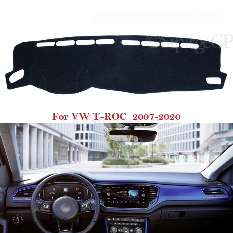 Dashboard Cover Protective Pad for Volkswagen VW T-Roc 2017 2018 2019 2020 TRoc T Roc Car Accessories Dash Board Sunshade Carpet