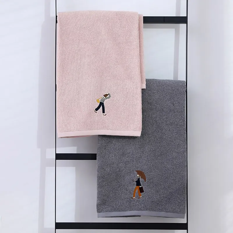 Cotton Bath Towel Face Hand Towel Set Absorbent Bathrobe Gym Sports Towel Valentine Gift Couple Christmas Present Saunawrap T62A