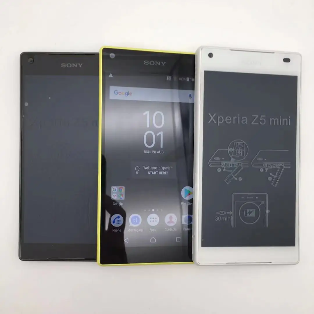 Sony xperia z5 compacto e5823 remodelado-original desbloqueado celular 2gb ram 32gb rom android quad-core 23mp 2160p smartphone