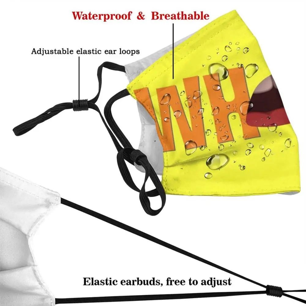Whaaat! ? Mask Cloth Reusable Print Filter Washable What