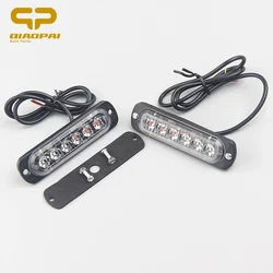 12V 24V Red Blue Led Police Strobe Light Universal For Emergency Warning Flashing Lights Bar Vehicle Car Boat SUV Pickup Lamp
