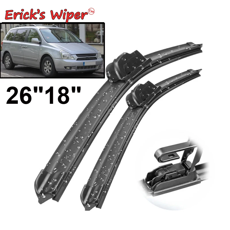 Erick\'s Wiper LHD Front Wiper Blades For Kia Carnival VQ 2006 - 2013 Windshield Windscreen Clean Window Car Rain Brushes 26\