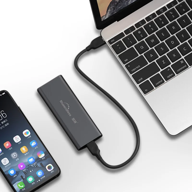 PCIE M.2 NVME GEN2 10Gbps SATA NGFF 6Gbps Case USB SSD Enclosure Type C USB 3.1 SSD Case NVME Hard Disk Enclosure HDD Case