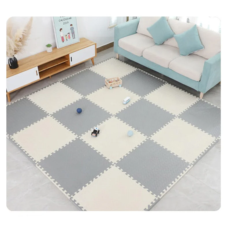 Alfombra de espuma de rompecabezas para bebé, alfombrilla de juego para niños, azulejos de ejercicio entrelazados, alfombras de suelo, juguetes,