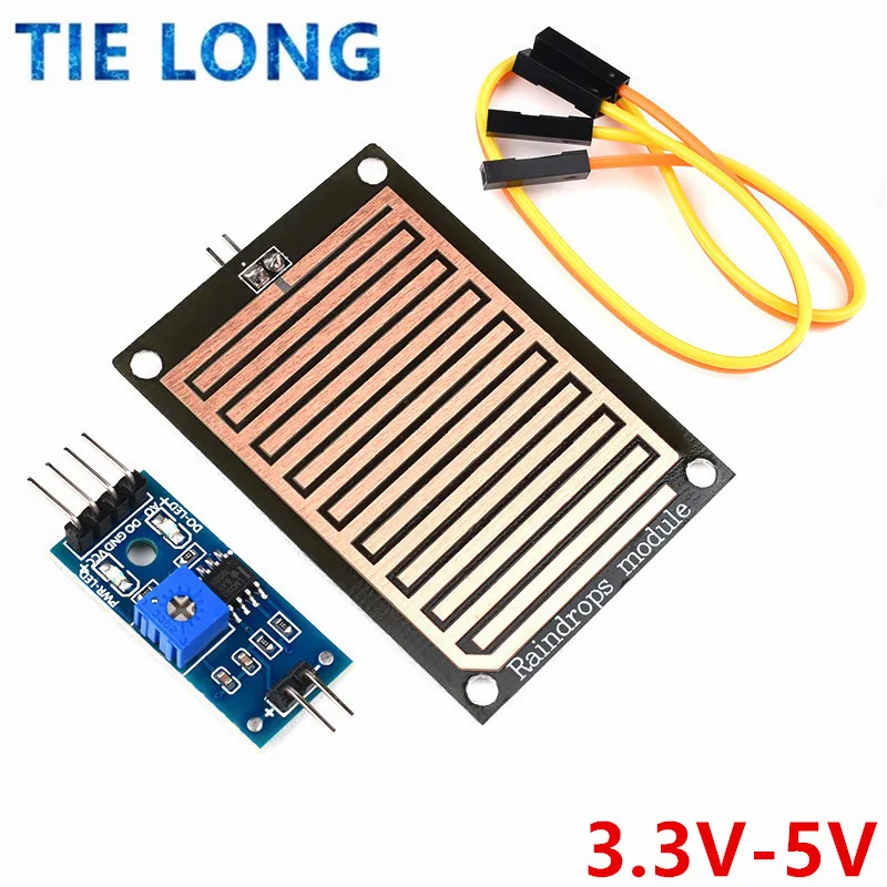 Snow Raindrops Detection Sensor Module Rain Weather Module Humidity For Arduino Relay Control Module Rain water sensor module