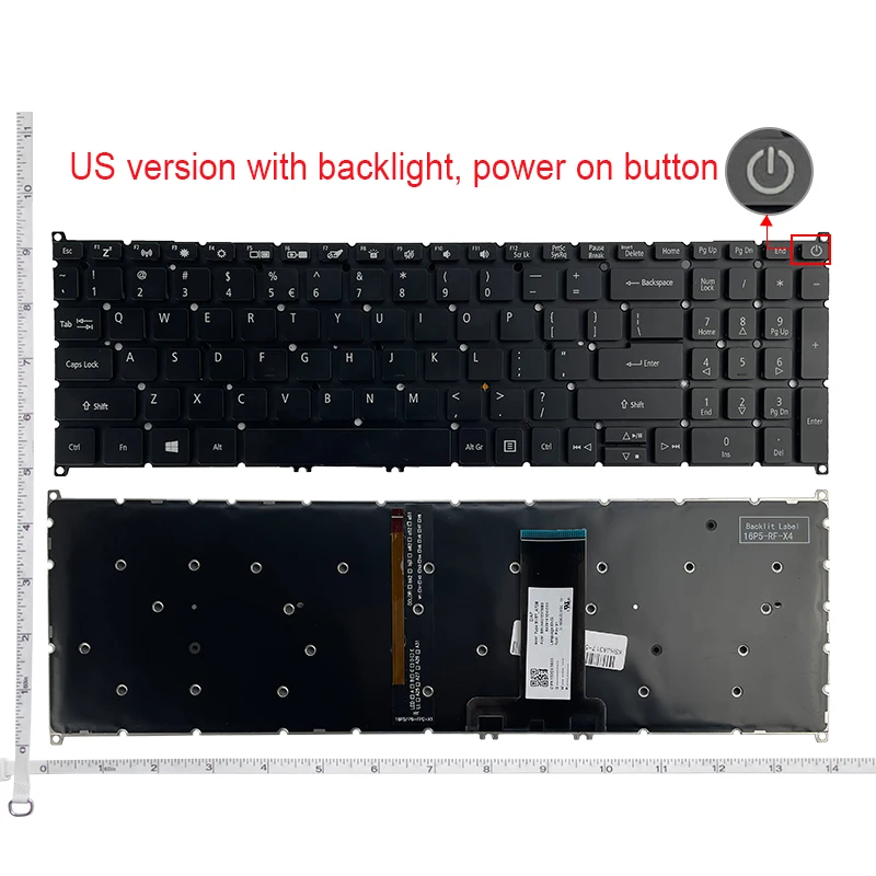 NEW US Keyboard For Acer Spin 5 SP515-51/N/GN Nitro NP515-51 N17W1 Laptop Keyboard