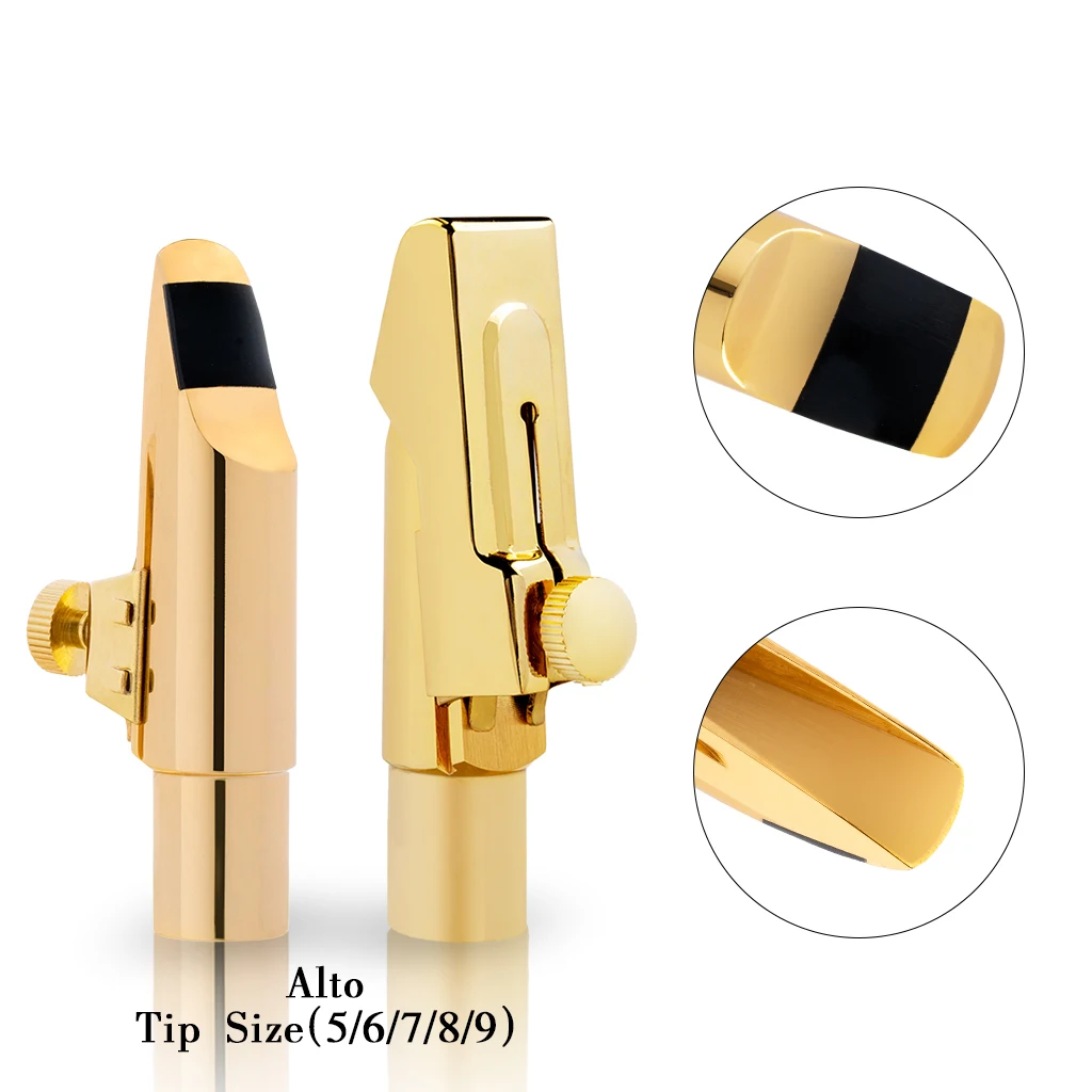 LOMMI-Embouchure de saxophone, bec en métal, bec de saxophone soprano, bec de saxophone ténor, bec de saxophone alto, LigMobCap, S, A, T, B, 5, 6,