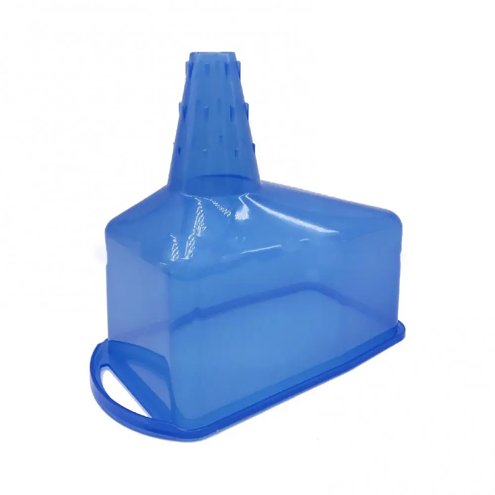 17cm Oil Rectangular Funnel Efficient Adding Oil Compact Small Size PP Blue Car Funnel for Motor