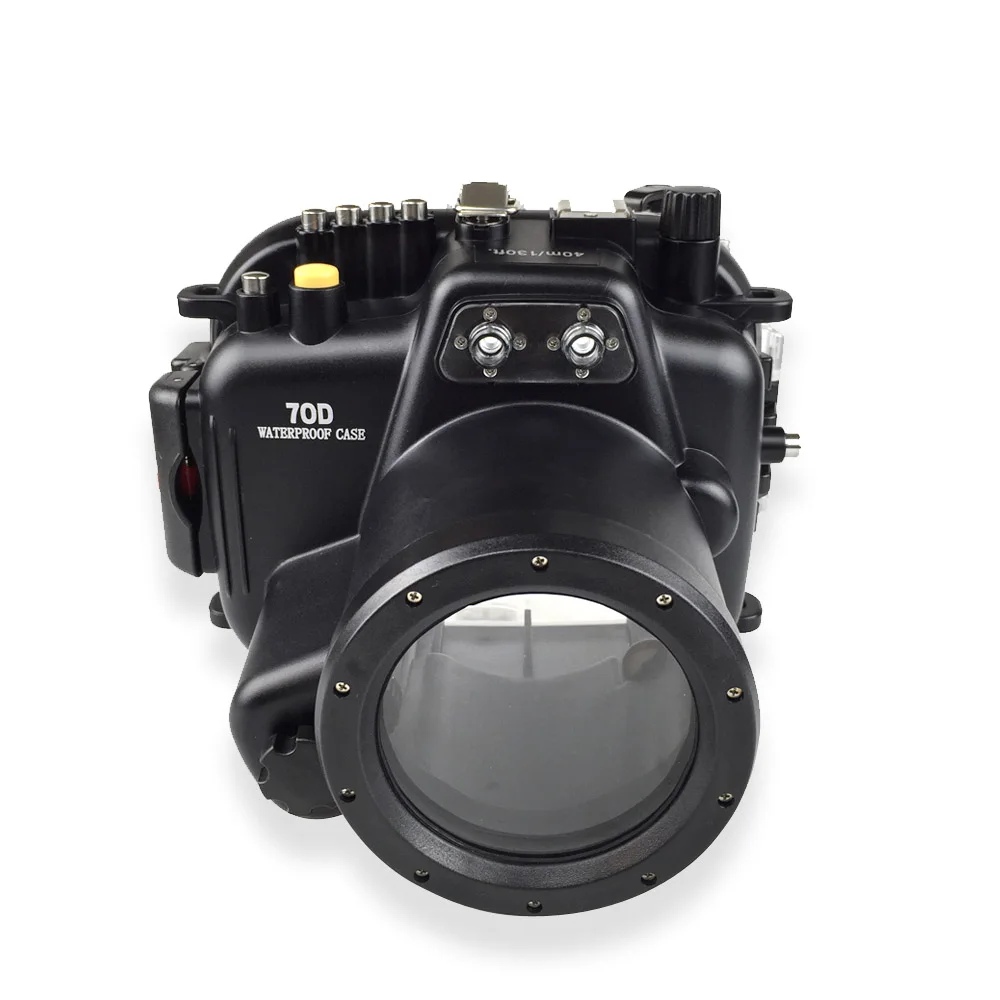 40m 130ft Waterproof Box Underwater Housing Camera Diving Case for Canon 70D 18-155mm Lens Bag Case Cover