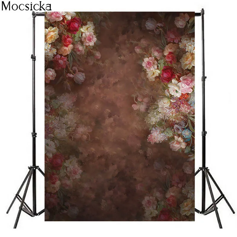 Розовый цветочный винтажный абстрактный цветочный фон для фотосъемки Новорожденный ребенок беременность художественный портрет фото фон для фотосъемки