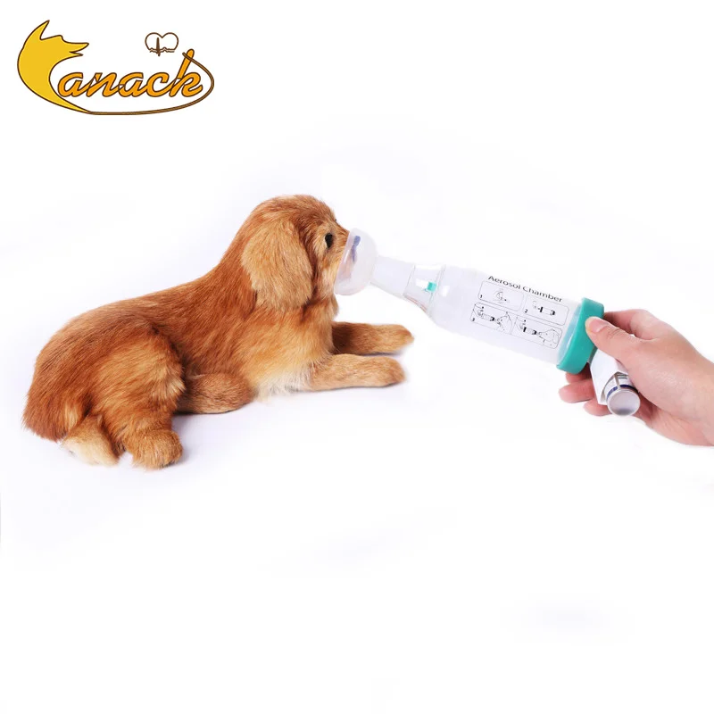 Veterinary Spacer Chamber Home Use Pet Aerosol Chamber With Soft Silicone Masks High Quality