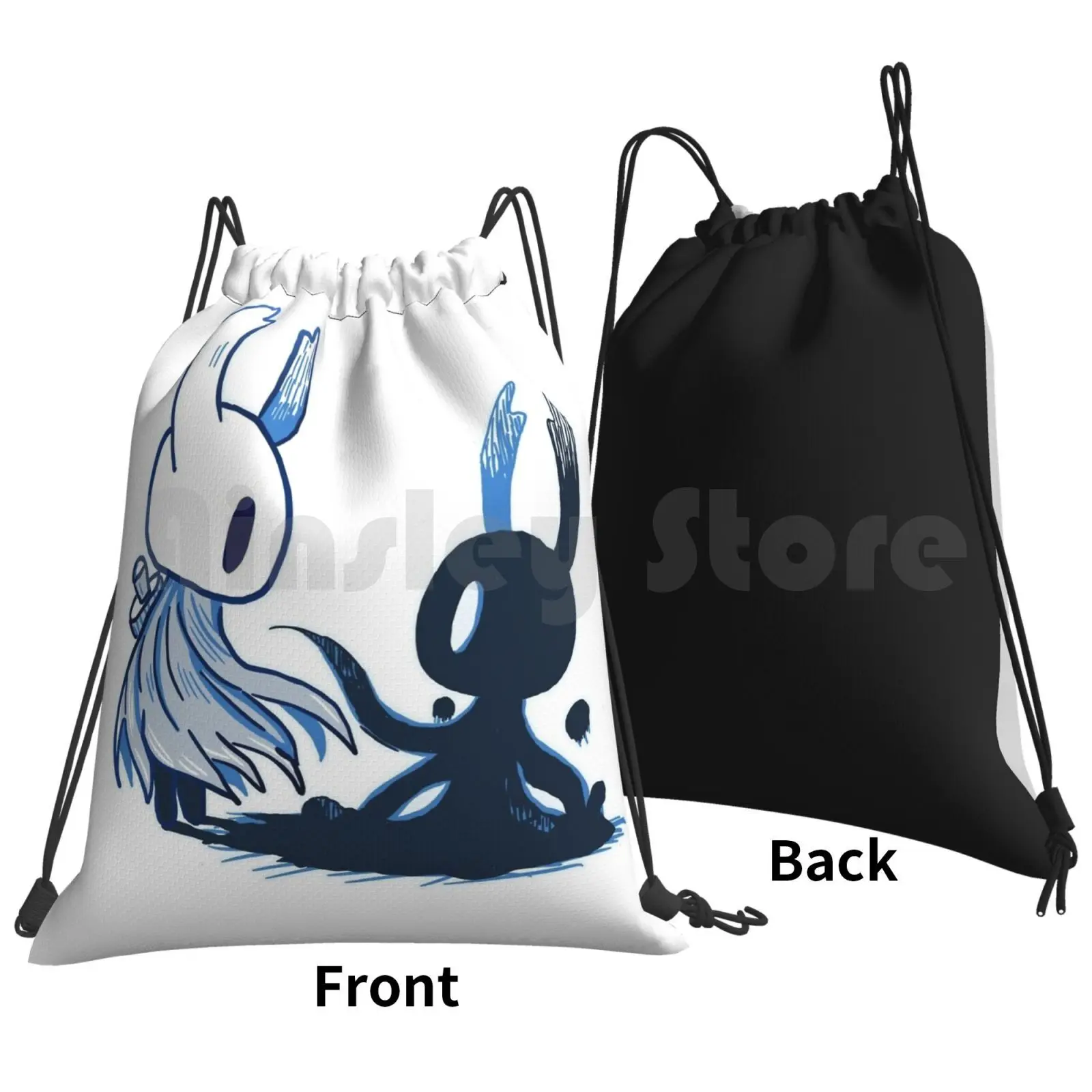 Hollow Knight Shade Backpack Drawstring Bags Gym Bag Waterproof Hollow Knight Hollowknight Indie Gamer Games Cool Blue