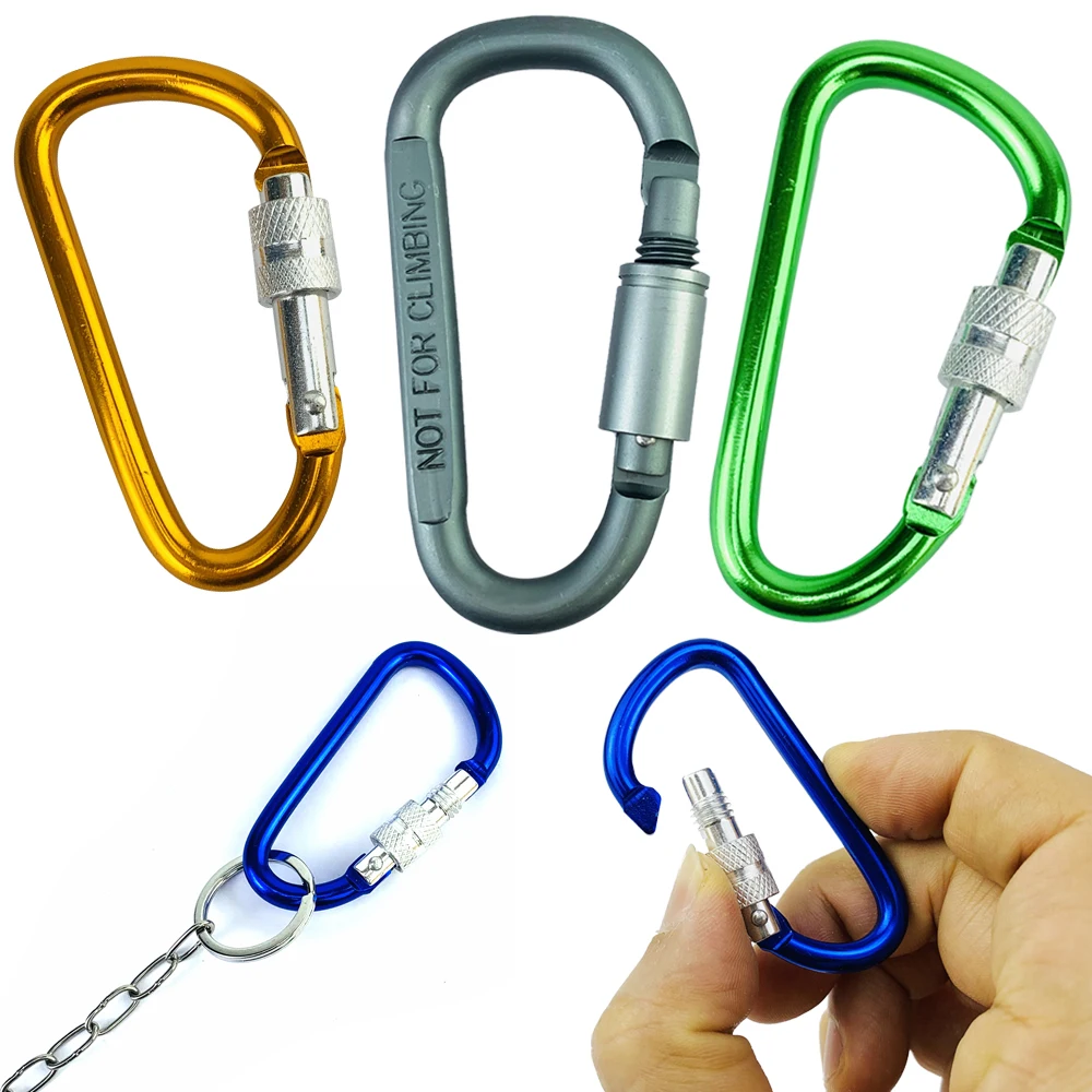 Petcloud Pet Lock Outdoor Training Sports Collar Rope Hook D-shaped Aluminum Alloy Buckle Bird Flying Rope Lock Pet Accessorie