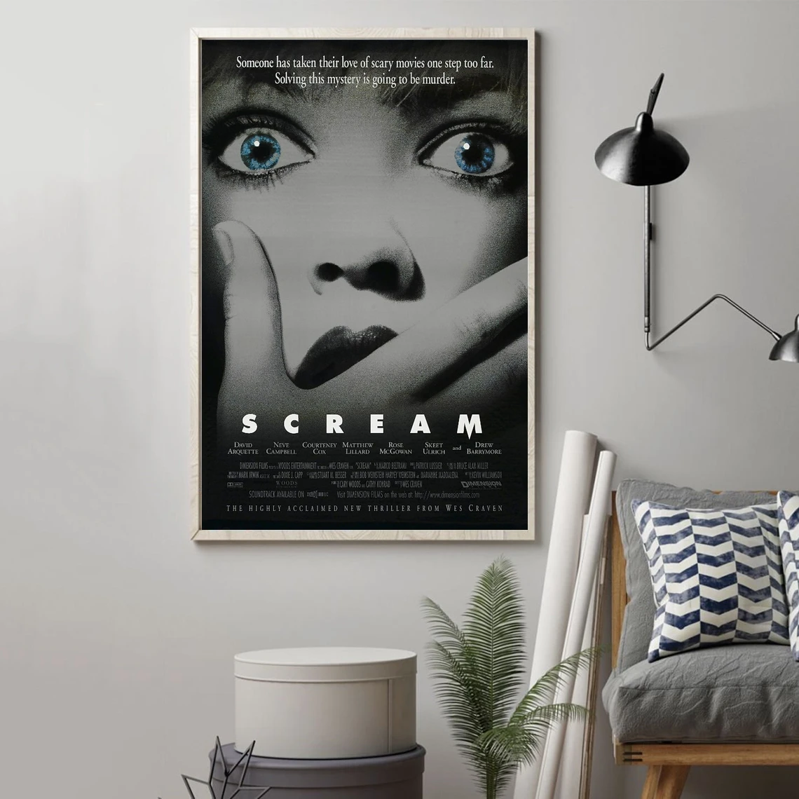 Scream Movie Poster Canvas Print Wall Painting Home Decoration (No Frame)