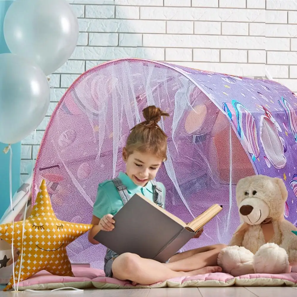 Tentes de jeu Starlight pour enfants, tente de lit double, tente portable pour enfants, jouets pour bébé, nickel é de maison