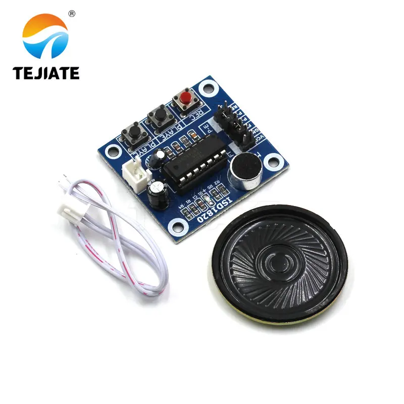 1PCS ISD1820 Voice Recording Module Playing Modular Device With Microphone 0.5W Loudspeaker