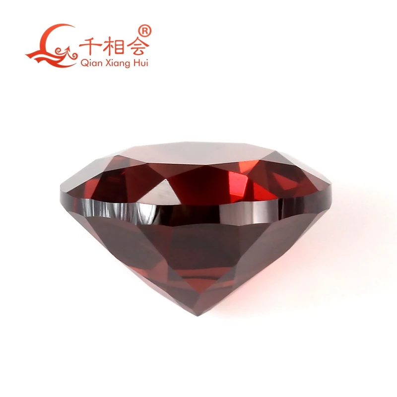

round Shape Natural Red Garnet Gemstone Machine Cut Beautiful Jewelry loose gem Stone