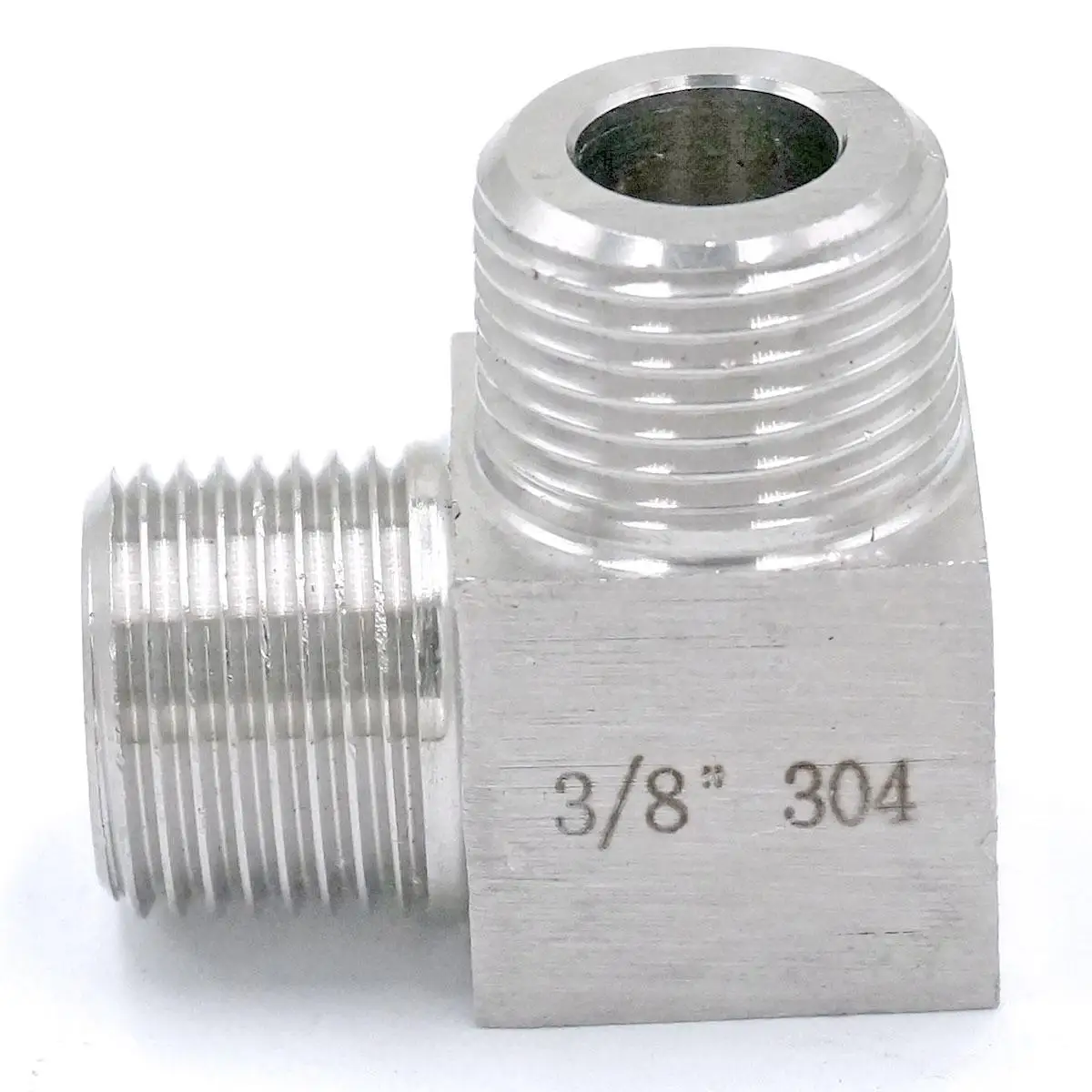 

3/8" BSPT male To Male Thread Elbow 90 Deg 304 Stainless Steel Pipe Fitting Adapter Connector Operating pressure 250 Bar