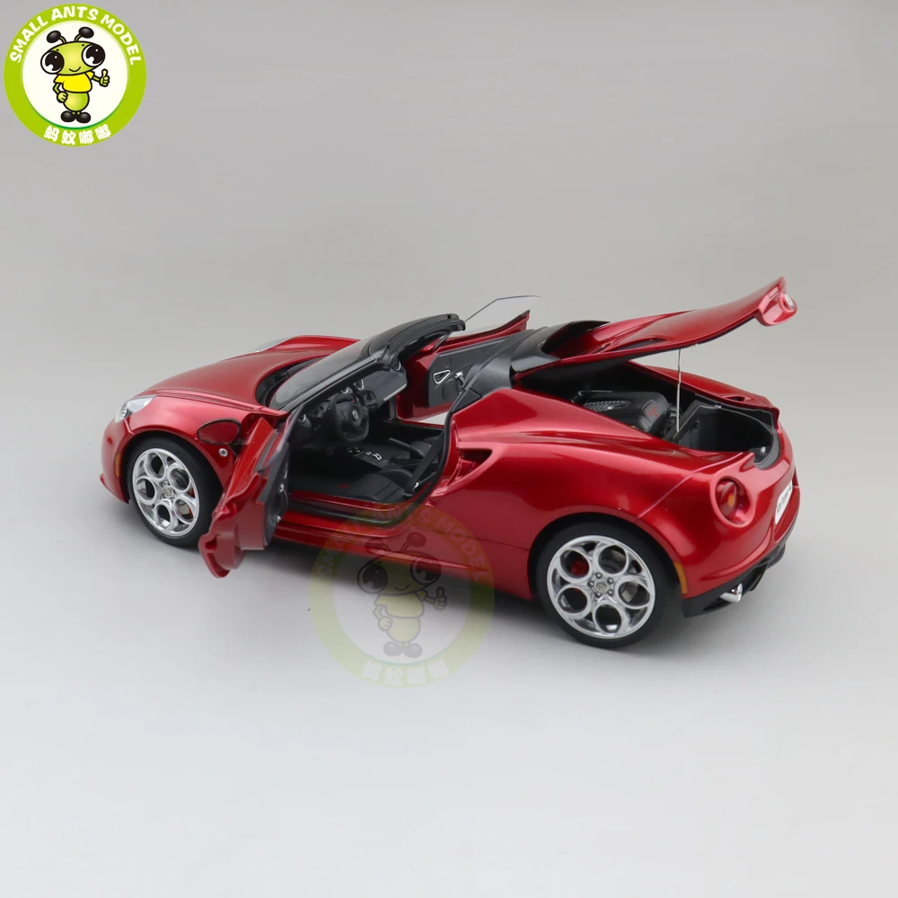 1/18 AUTOART Alfa 4C SPIDER 70141 70142 70143 Model Racing Car Toys Gifts For Friends Father