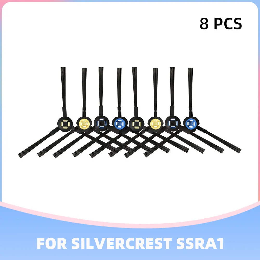 For Silvercrest SSRA1 Robot Vacuum Cleaner Accessory Roller Brush Side Brush HEPA Filter Pre Filter Replacement Part