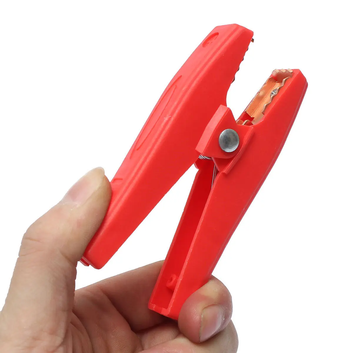 2pcs Durable 100A Insulated Crocodile Alligator Clip Car Battery Red Black Plastic Electrical Clips Clamps 90mm Length
