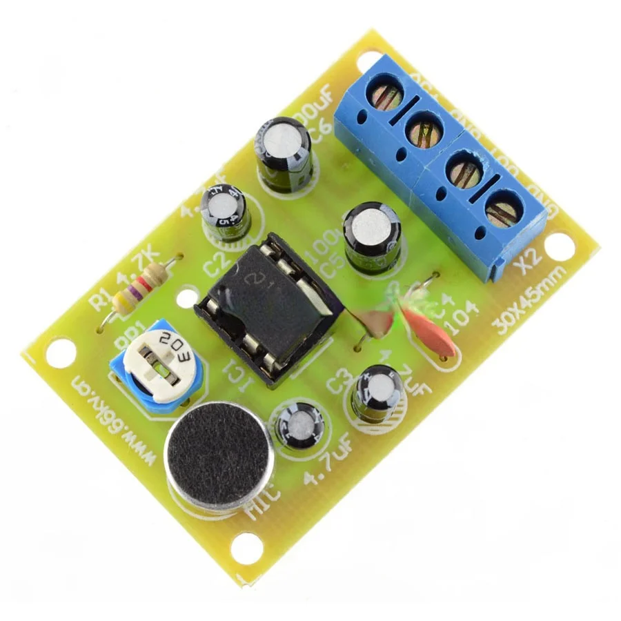 LM386 Amplifier Daya Suara Sirkuit Terintegrasi/Suku Cadang Papan Sirkuit Amplifier Daya Audio/Kit Produksi Elektronik