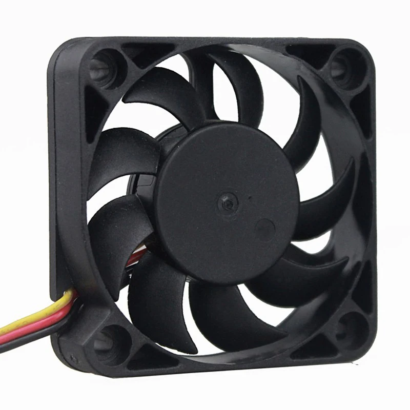 5pcs Gdstime DC 12V 3Pin 50mm x 10mm 50mm PC Computer CPU Mini Cooling Fan 50x50x10mm 5cm 5010 Small Cooler 9 Blades