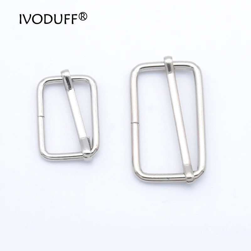 5x Metal Slider Buckle,DIY Metal Heavy Duty Thickness Shoulder Leather Bag Strap Belt Web Rectangle Adjust Buckle