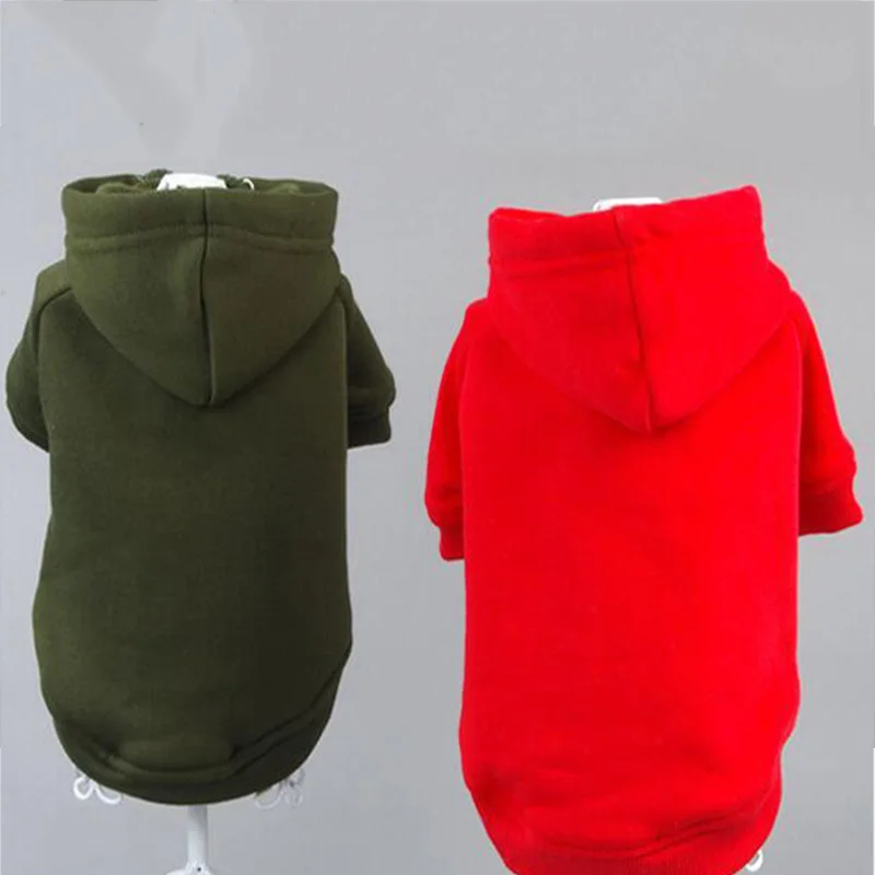 Popular Pet Dog Cat Hooded Sweater Warm Thicken Small Dog Hoodies Fleece Coat for Dog Clothing Sweatshirt Hoodie Jacket