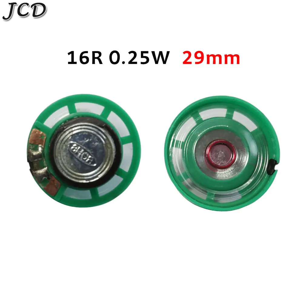 JCD 1pcs Ultra-thin speaker Doorbell horn Toy-car horn 8/16/32 ohms 0.5W 0.25W 8R 16R 32R speaker 20 21 23 27 29 mm Diameter