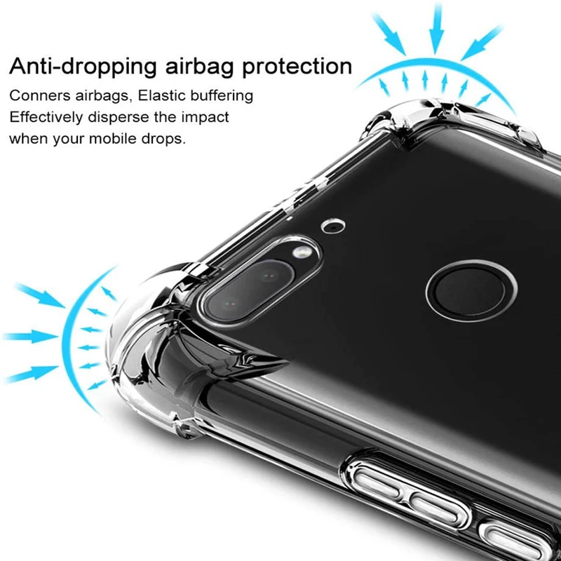 Air Cushion Shock Cases For Sony Xperia 5 1 10 II Plus Clear Soft TPU Case Cover For Sony Xperia L1 L2 L3 L4 Silicone Back Cover