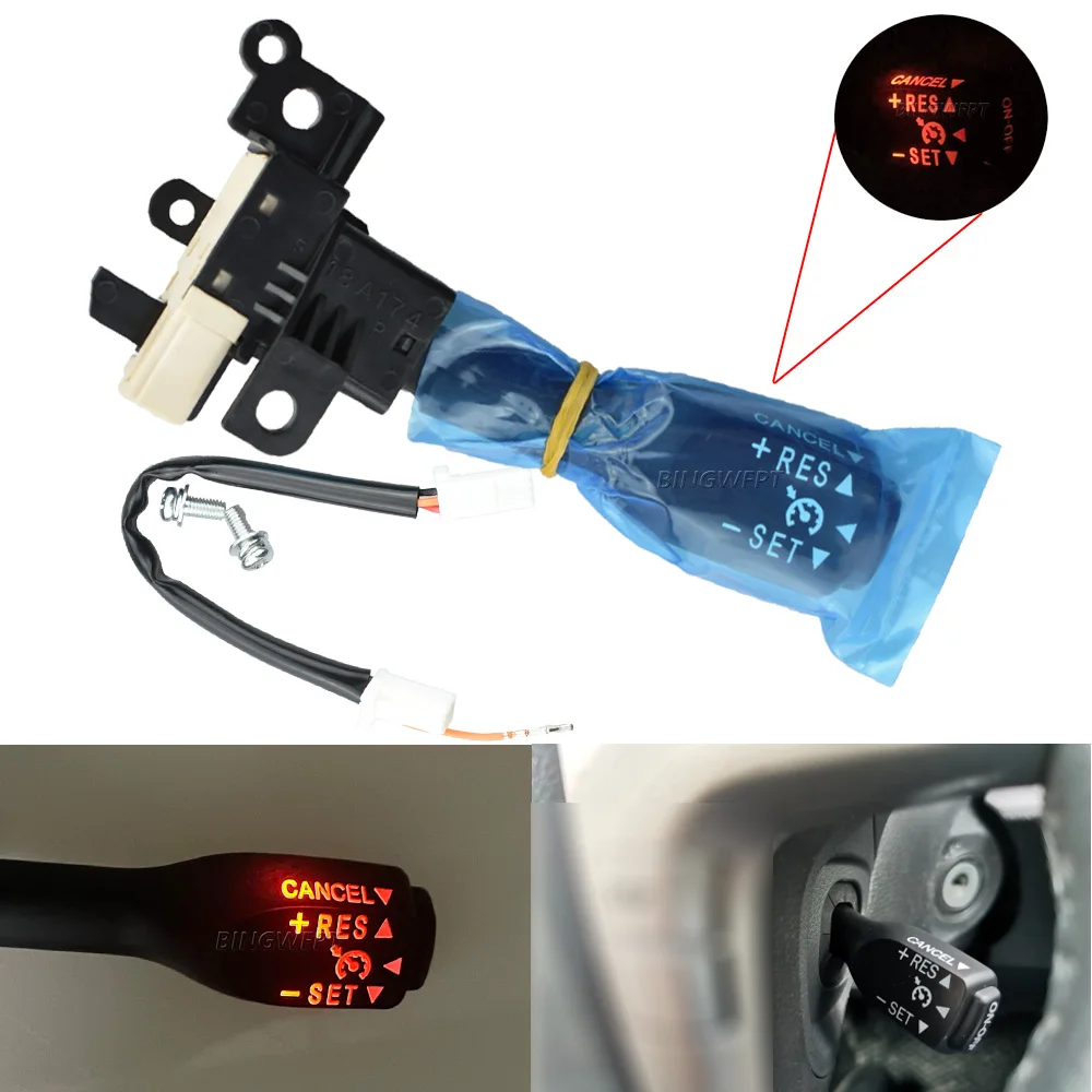 With LED backlight For Toyota Corolla Yaris Vios Wish Auris Prius Previa RAV4 84632-34011 84632-34017 Cruise Control Switch