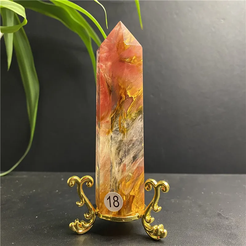 Top smelting quartz obelisk point healing family feng shui decoration holiday gift