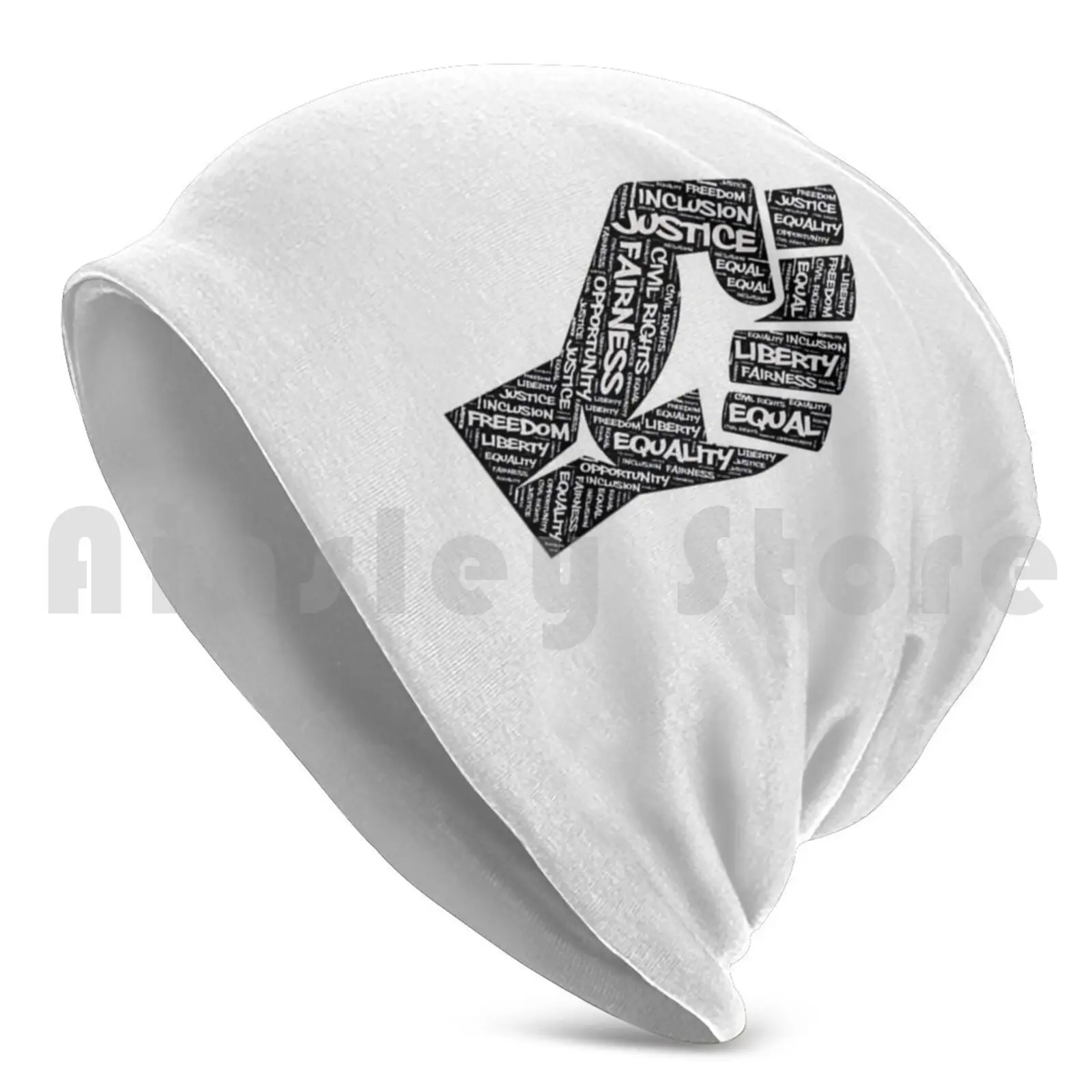 African American Civil Rights Black Power Fist Justice Design Beanie Hedging Cap DIY Print Cushion Civil Rights Civil