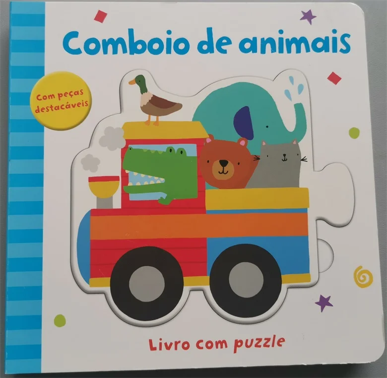 2 Books Parent Child Kids Toddler Trottie Baby Portuguese Book Early Education Word Knowledge Cardboard Libros Age 0-3